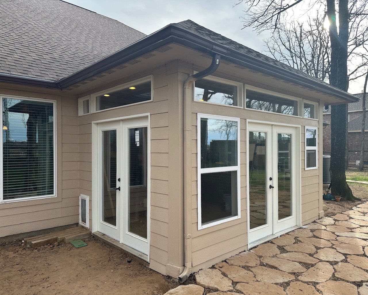 Completed patio enclosure