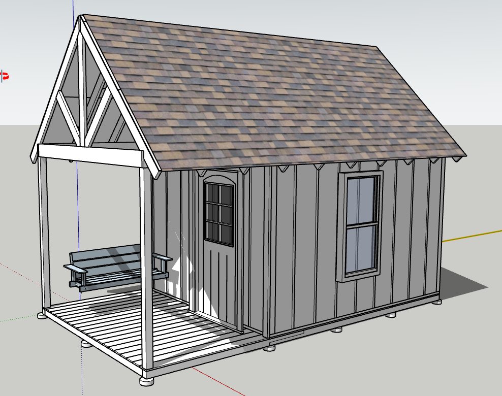SketchUp design of playhouse